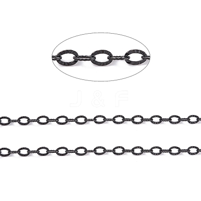 304 Stainless Steel Textured Cable Chains CHS-H007-05EB-1