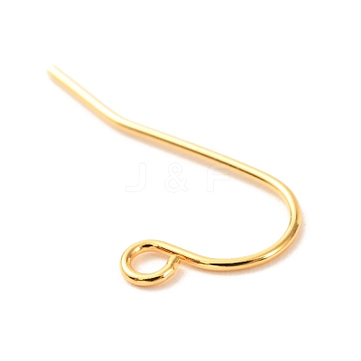 Brass Earring Hooks KK-F824-011G-1