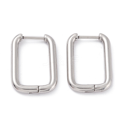 Tarnish Resistant 201 Stainless Steel Hoop Earrings STAS-D451-35P-1