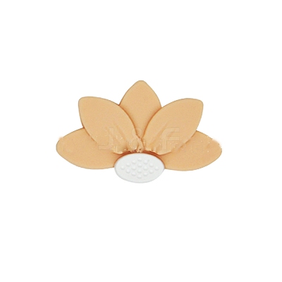 Lotus Food Grade Eco-Friendly Silicone Beads SIL-WH0013-50O-1