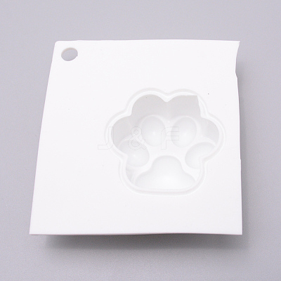 DIY Cat Paw Silicone Molds DIY-WH0177-94A-1