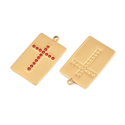 304 Stainless Steel Rhinestone Pendants RB-CBADC81-13G-02-1