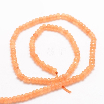 Dyed Natural Malaysia Jade Rondelle Beads Strands X-G-E316-2x4mm-01-1