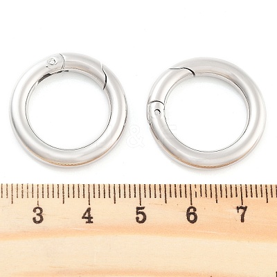 Non-Tarnish 304 Stainless Steel Spring Gate Rings LS-STAS-Q032-1B-1