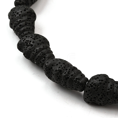 Dyed Natural Lava Rock Beads Strands G-A264-A01-01C-1