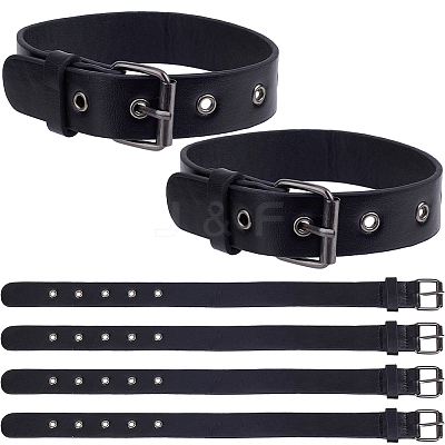 PU Imitation Leather Cord Bracelets BJEW-WH0020-68C-1
