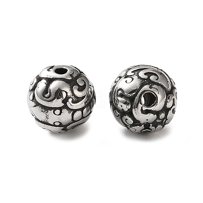 304 Stainless Steel Beads SA-CBA043D-01G-AS-1