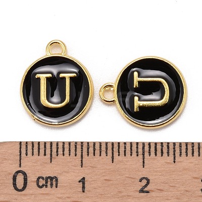Golden Plated Alloy Charms X-ENAM-S118-02U-1