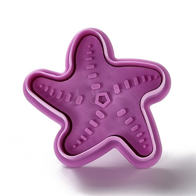 Ocean Themed PET Plastic Cookie Cutters DIY-K056-12-1