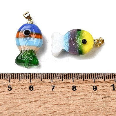 Handmade Lampwork Pendants LAMP-A007-01G-05-05-1