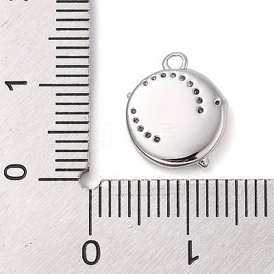 Brass with Cubic Zirconia Charms KK-Q817-03P-1