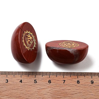 Natural Red Jasper Oval Display Decorations G-F774-01F-1
