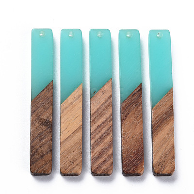 Resin & Walnut Wood Big Pendants X-RESI-S358-39L-1