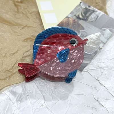 Ocean Theme Acrylic Claw Hair Clips PHAR-P012-B04-1