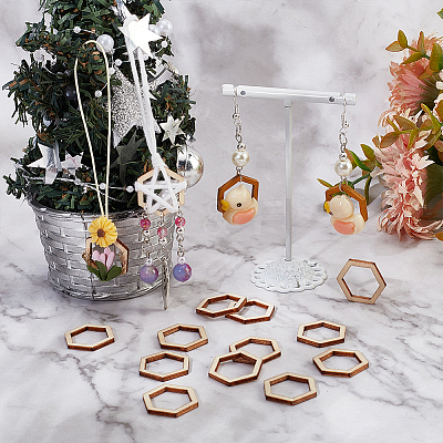 Beechwood Linking Rings WOOD-WH0034-09B-1