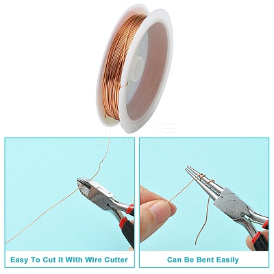 Copper Jewelry Wire CWIR-CW0.6mm-14-1