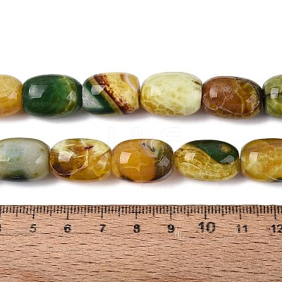 Natural Dragon Veins Agate Beads Strands G-Q606-42C-1