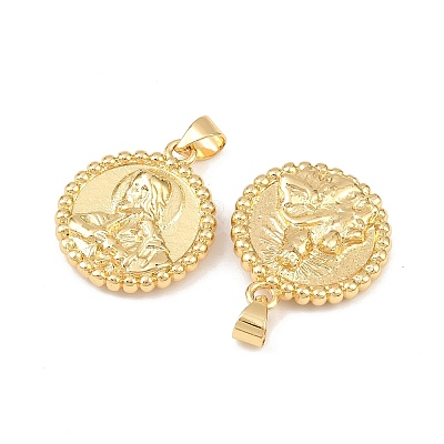 Brass Pendants KK-F919-04G-1