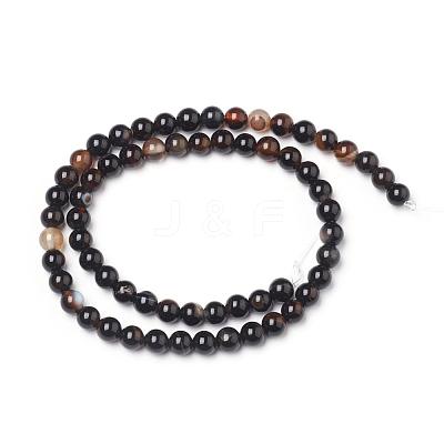 Natural Black Onyx Beads Strands G-L555-04-8mm-1