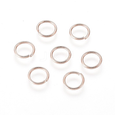 304 Stainless Steel Open Jump Rings X-STAS-O098-01RG-16-1