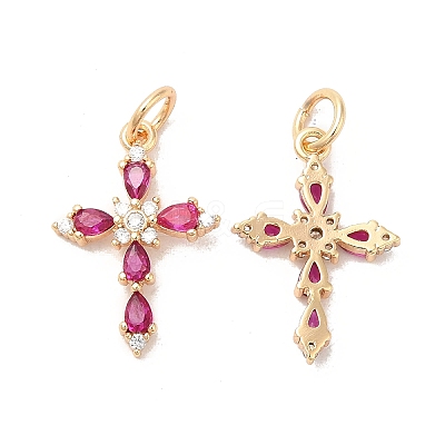 Brass Glass Pendants X-KK-Q773-20G-1