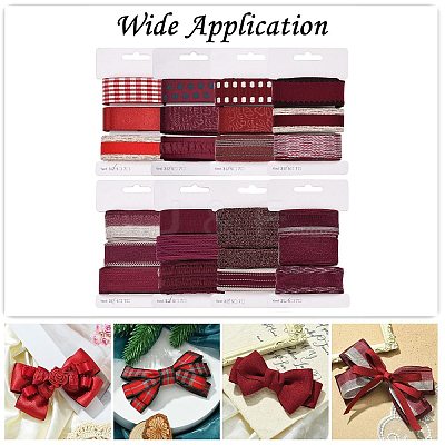9 Yards 3 Styles Polyester Ribbon SRIB-A014-A05-1
