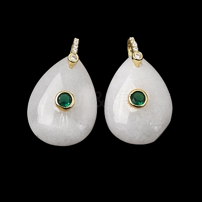 Natural White Jade Pendants GG-CBA7610-07G-01-1
