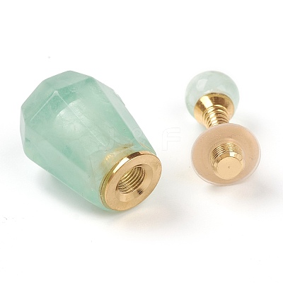 Faceted Natural Fluorite Pendants G-H252-A07-1