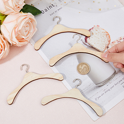 12Pcs Wood Doll Hangers DIY-FH0006-63B-1
