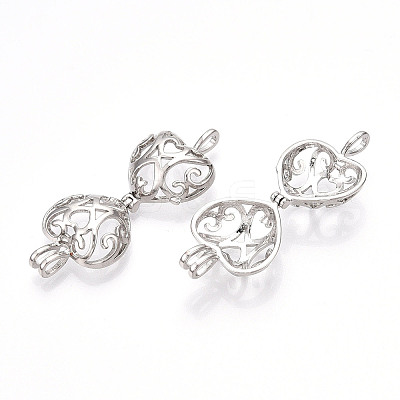 Brass Locket Pendants LS-PALLOY-S094-43P-01-1