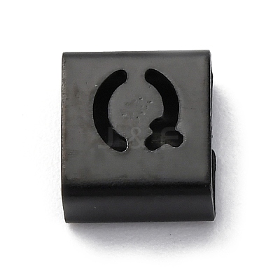Ion Plating(IP) 304 Stainless Steel Square Slide Charms STAS-L132-06Q-B-1