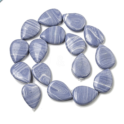 Synthetic Blue Lace Agate Beads Strands G-B071-G02-01-1