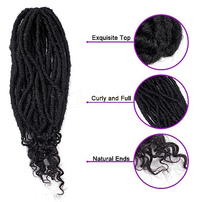 Curly Faux Locs Crochet Hair LS-OHAR-G005-12B-1