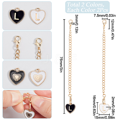 2 Sets Alloy Enamel Cup Pendant Decorations HJEW-SC0001-56L-1