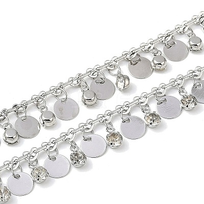 Handmade Brass & Rhinestone Chains CHC-Z001-14P-1