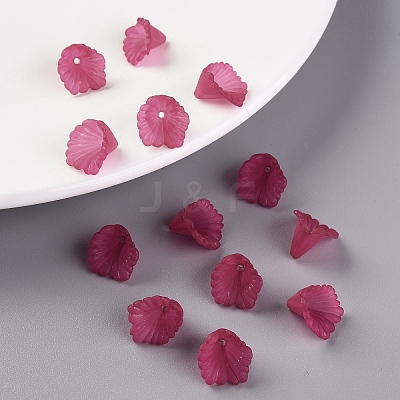 Frosted Acrylic Bead Caps MACR-S371-10A-706-1