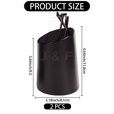 PU Leather Eyeglasses Display Riser Stands ODIS-CN0001-12-1