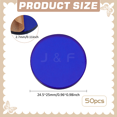 50Pcs Acrylic Sheet FIND-FG0003-58A-01-1