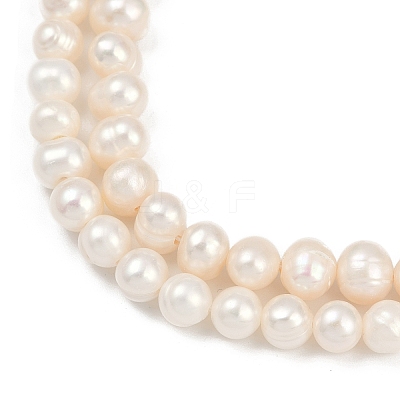 Natural Cultured Freshwater Pearl Beads Strands PEAR-I007-07Y-05A-1