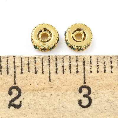 Rack Plating Brass Micro Pave Cubic Zirconia Spacer Beads KK-F089-39A-G01-1