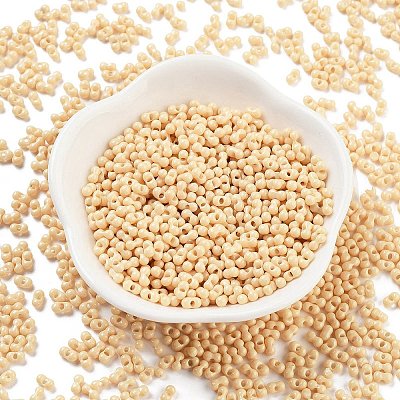 Baking Paint Glass Seed Beads SEED-A033-05G-1