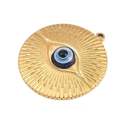 304 Stainless Steel with Blue Resin Pendants SA-CBABA5E-26G-1