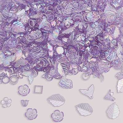 200g Transparent Acrylic Beads OACR-SP0001-86C-1