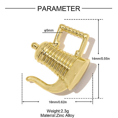Zinc Alloy Pendants AL-OY001-31G-1