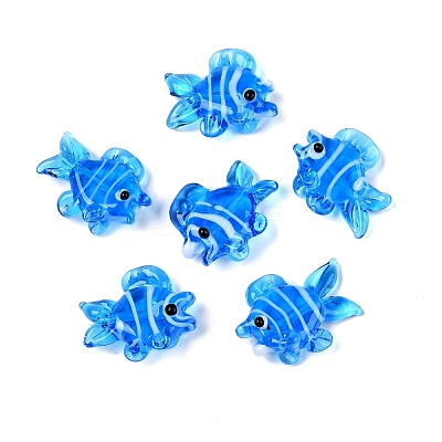 Handmade Lampwork Beads Strands LAMP-N024-35C-1
