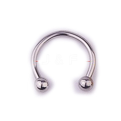 303 Stainless Steel Circular/Horseshoe Barbell Nose Rings WG86D19-05-1