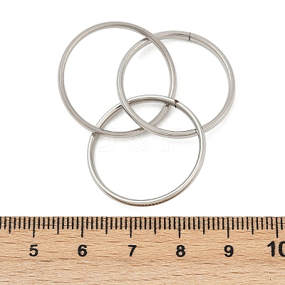 201 Stainless Steel Trinity Interlocking Ring Finger Rings FS-WG6776A-06-1