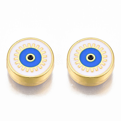 Rack Plating Alloy Enamel Pendants PALLOY-N172-067-1