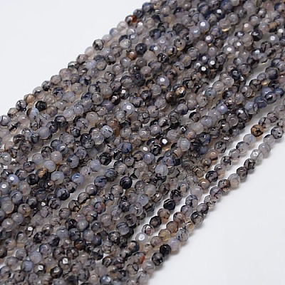 Natural Agate Round Beads Strand G-L084-4mm-01-1