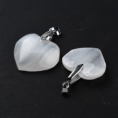 Natural Selenite Pendants G-M091-01B-1